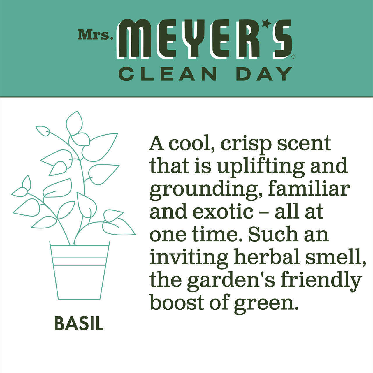 Meyers Basil Liquid Hand Soap (6x12.5 Oz)
