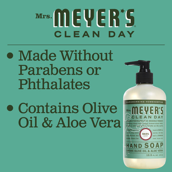 Meyers Basil Liquid Hand Soap (6x12.5 Oz)